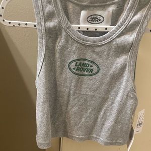 Landrover PacSun gray cropped tank top